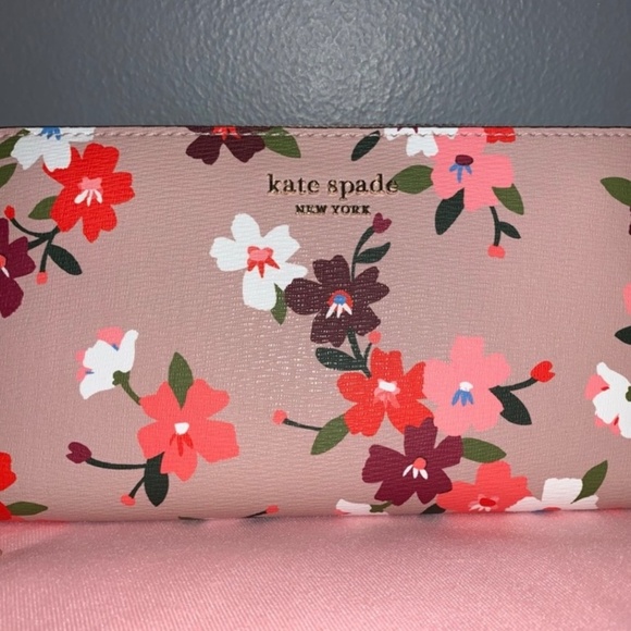 kate spade Bags Kate Spade Cherry Blossom Ziparound Wallet Poshmark